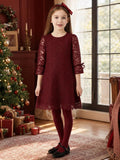 Burgundy 3/4 Sleeve