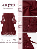 Burgundy 3/4 Sleeve
