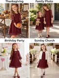 Burgundy 3/4 Sleeve